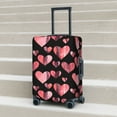 thumbnail image 4 of Cauagu Hearts Print Travel Luggage Cover,Travel Dust-proof Suitcase Cover Softside Suitcase Protector for 18-32inch,Not Included Suitcase, 4 of 8