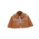 thumbnail image 4 of Bolso de hombro para mujer con gancho desmontable y correa de cadena ajustable. marrón, 4 of 9
