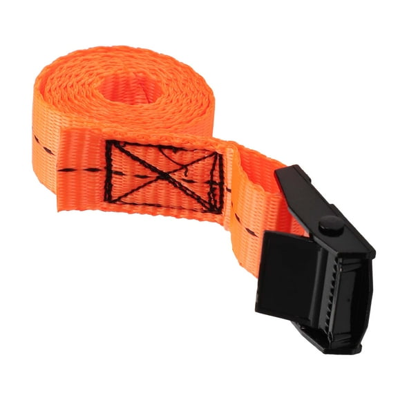 Unique Bargains Ratchet Tie Down Straps Adjustable 250kg 250cm/98.43" 1 Pcs Orange