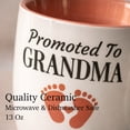 thumbnail image 3 of Triple Gifffted Promoted to New Grandma to Be Coffee Mug, First Time Grandparent Pregnancy Announcement Gift Idea, Baby Reveal Surprise, Christmas Day, Est 2026, 13oz Ceramic, 3 of 6