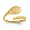 Real 14kt Yellow Gold Polished Tennis Racket Toe Ring; for Adults and Teens; for Women and Men