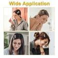 thumbnail image 5 of Hair Pad Oval Shape Hair Pad Bangs Patch for Women Hair Magic Tapes Hair Grippers Silver Tone, 5 of 7