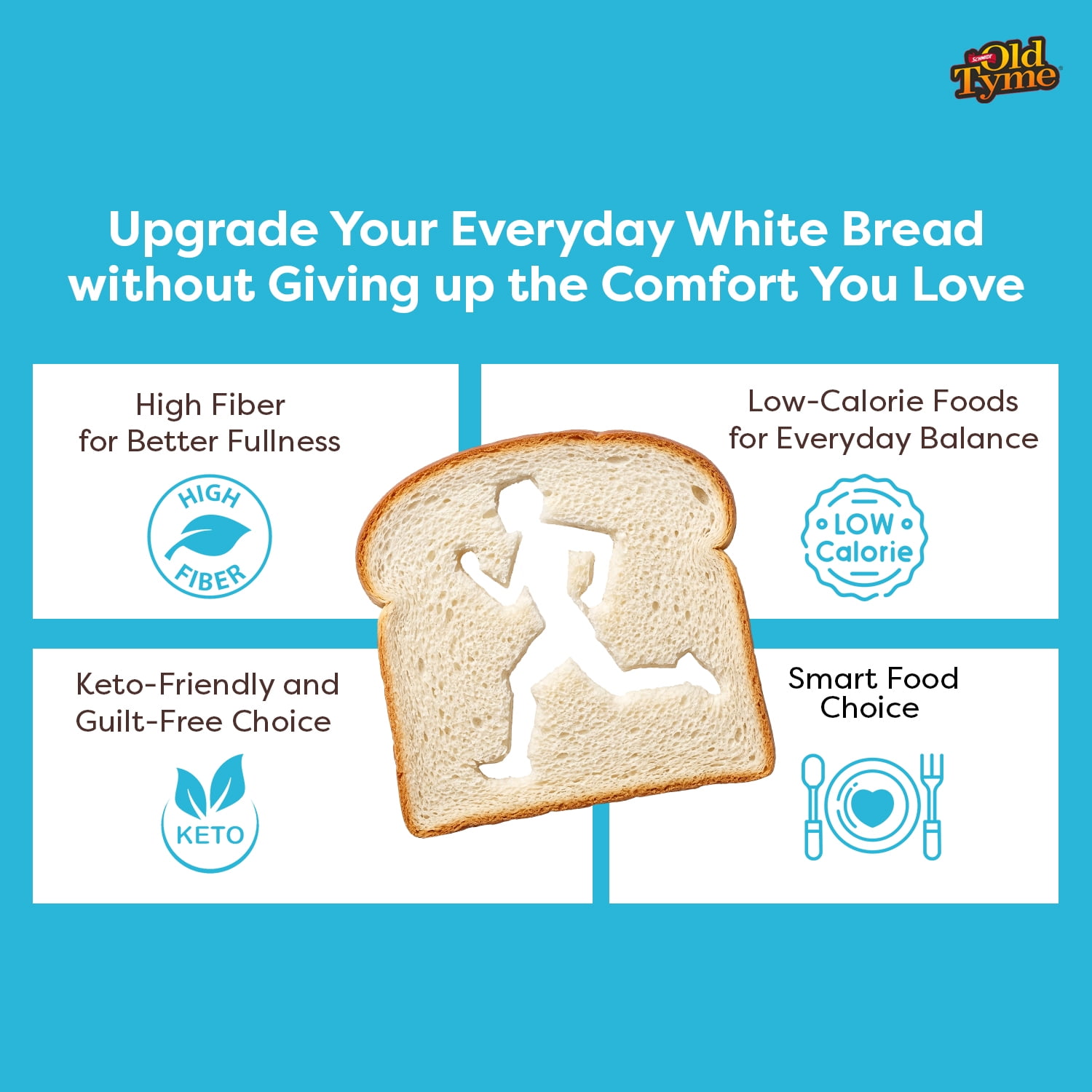 Schmidt Old Tyme 647 White Bread, Keto Friendly, 18 oz Freshly Baked Loaf