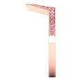 thumbnail image 4 of 0.25 ct Brilliant Round Cut Simulated Pink Diamond 14k Rose Gold Stackable Band SZ 10.25, 4 of 6