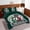 Green, variant on Omeoer Football Comforter Set Twin Size 7 Piece Sports Bedding Bed in A Bag 3D American Football Game On Design for Teen Boys