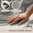 thumbnail image 6 of ODIKA 3'x5' Washable Area Rug Non-Slip, Flatweave, Easy Care Abstract Symmetrical Tan Mottled Crisp Definition Farmhouse Beige for Hallway, Laundry Room, 6 of 7
