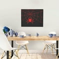 thumbnail image 5 of Logiee Red Spider Print Canvas Wall Art ,Art Poster,Canvas Decorative Picture,Decor Wall Pictures for Living Room Bedroom Bathroom,Ready to Hang, 5 of 6