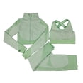 thumbnail image 1 of Conjunto de yoga de punto sin costuras para otoño e invierno, conjunto sexy de tres piezas para fitness y caderas de Lulu, 1 of 5