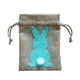 thumbnail image 4 of Bolsas de regalo con cordón de lino de imitación de Pascua, 6 uds., bonitas bolsas de dulces con forma de cola de conejo esquí esquí Gafas de esquí, 4 of 5