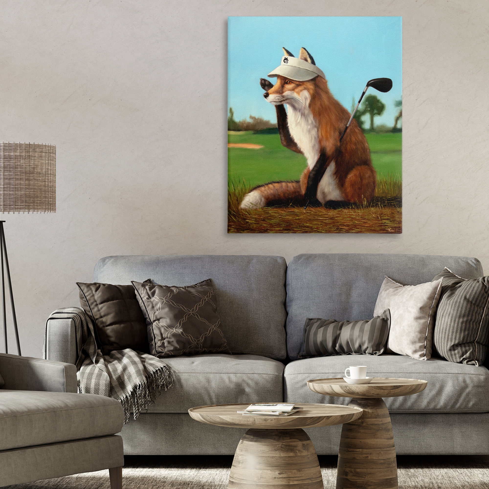 Stupell Industries Fox Drive Golfer Canvas Wall Art, design by Lucia Heffernan