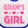 thumbnail image 4 of Inktastic Grams Girl Granddaughter Girls Baby Bib, 4 of 4