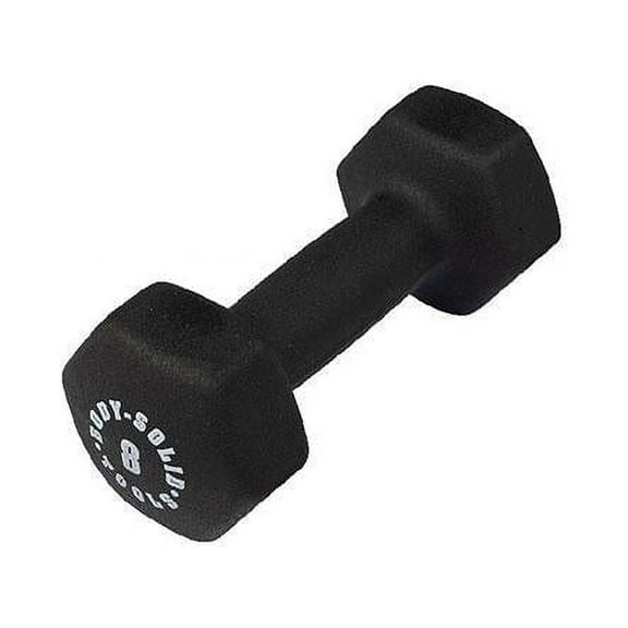8lb. Neoprene Dumbbell - Black
