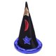 thumbnail image 1 of Delicado sombrero de Halloween con sombrero de bruja de estrella y luna, sombrero de mago para actividades al aire libre, 1 of 5