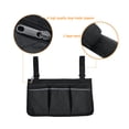 thumbnail image 4 of Reposabrazos para Silla de Ruedas Bolsa Organizador Lateral de Gran Capacidad Perfecto para Personas Mayores Discapacitadas Varios Equipos de Motor de Transporte Negro Púrpura, 4 of 7
