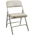 thumbnail image 4 of Pemberly Row Chaise Pliante en Vinyle Premium 129,5 Pouces Gris Chaud (Ensemble de 4), 4 of 6