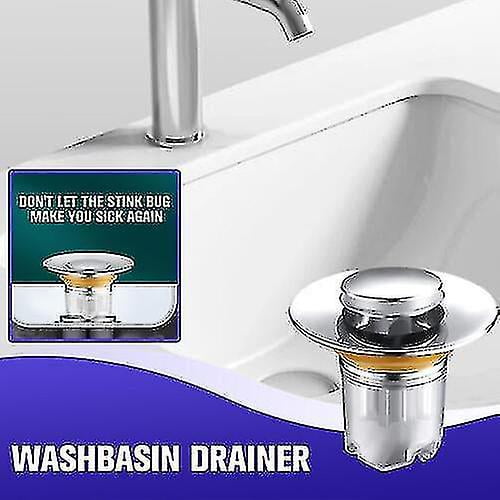 Wash Basin Core Bounce Drain Filter Up Bathroom Sink Plug Stopper Universal