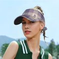 thumbnail image 6 of Kll Sport Sun Visor Hats Ball Caps Empty Top Baseball Sun Cap For Men Women-Heart Check Plaid, 6 of 8