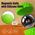 thumbnail image 2 of Juguetes antiestrés RIVGOT: bolas magnéticas de silicona, 6 unidades, verde, 2 of 7