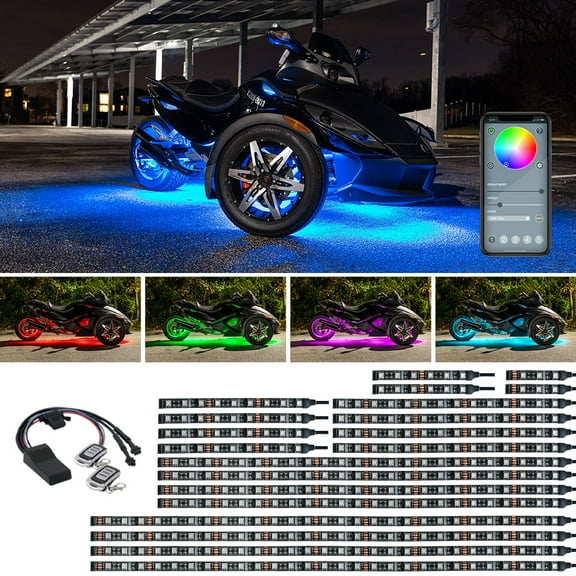 LEDGlow Bluetooth Advanced Million Color Can Am Spyder Lights with Smartphone Control