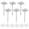 thumbnail image 1 of Clavos de aislamiento perforados de 4 pulgadas con arandelas redondas, paquete de 40 clavos de aluminio para fijar paneles de espuma, 1 of 6