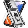 thumbnail image 1 of KOMI for Samsung Galaxy A16 5G Case with HD Screen Protector & Slide Camera Cover & Kickstand, Samsung A16 5G Case [Military-Grade] Phone Case for Samsung Galaxy A16 (Silver), 1 of 5