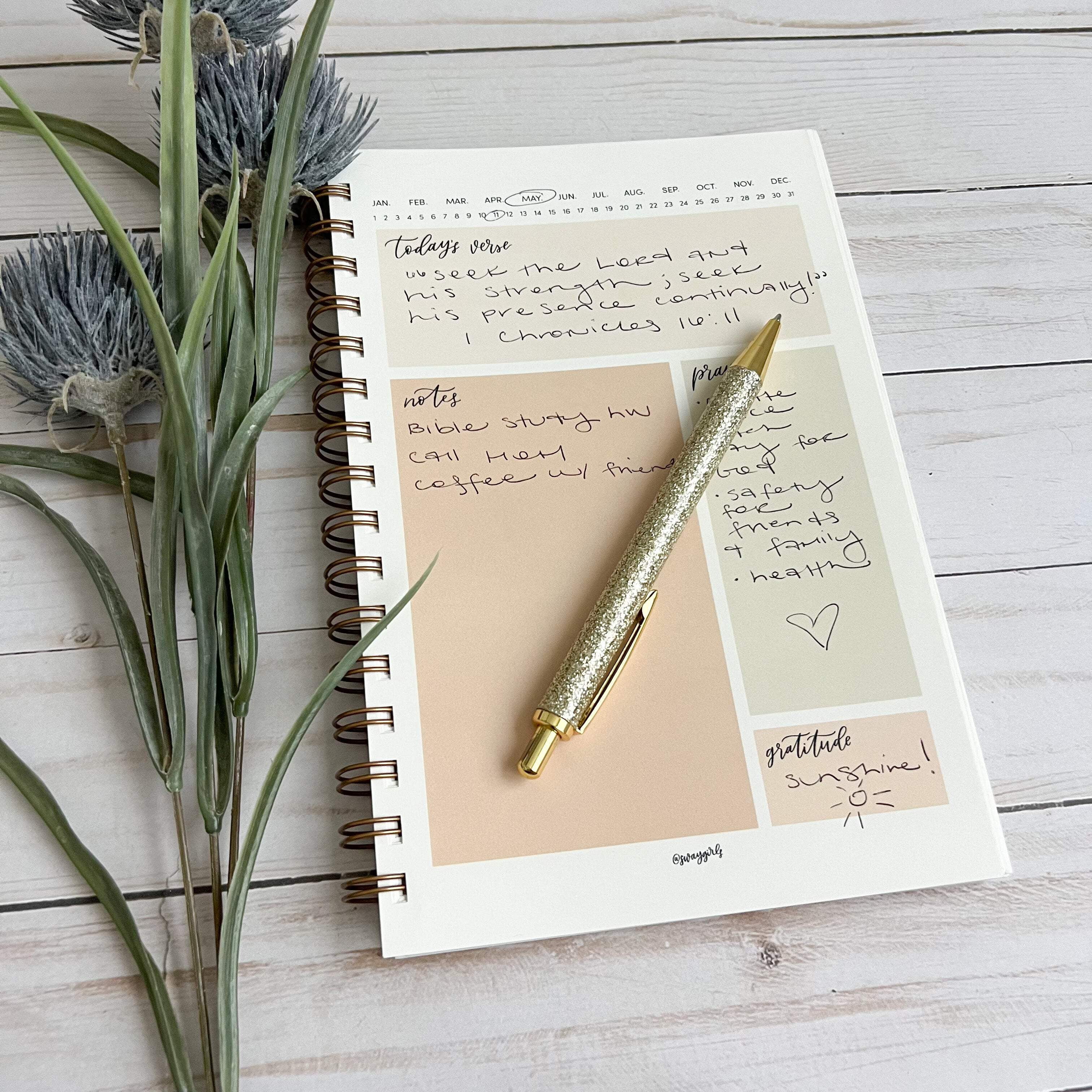 Notebook | Bible Study Worksheet | Pink | Matthew 24:35