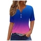 thumbnail image 1 of Camisetas Casuales de Mujer con Cuello en V Camiseta de Color Sólido, Manga Corta Casual Top para el Uso Diario, 1 of 5