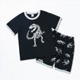 thumbnail image 2 of UAYOTSE Printed Short Sleeve Tee Shorts Casual Summer Two Piece Suit for Boys and Girls Daily Kids Wear Size 7-8 Years, 2 of 9
