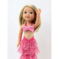 thumbnail image 3 of Hot Pink Mermaid Halloween Costume For 14 Inch Dolls, 3 of 3