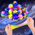 thumbnail image 4 of Juego de bolas de limo WUJYLY Galaxy, paquete de 24 unidades, elásticas y no adhesivas, 4 of 6