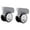 Gray, variant on 2 Pieces Suitcase Wheels Baggage Wheel Luggage Accessories Silent Sturdy PP Material for Most Travel Trolley Cases