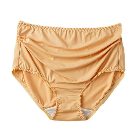 Bigersell Padded Underwear for Women Clearance Women s Briefs Boyshort Thongs Panty Style P-823 Cotton Boyshort Panties Thong Bikini Briefs Mid Waist Women Cheeky Panties Orange L