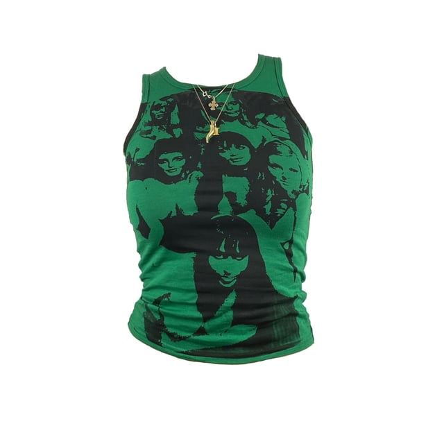 xiaxaixu Summer Ladies Short Camisole, Printing Round Collar Sleeveless Tops