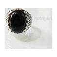 thumbnail image 2 of Black Onyx Mans Ring, Natural Black Onyx, December Birthstone, Silver Jewelry, 925 Silver Ring, Birthday Gift, Heavy Mens Ring, Arabic Design, Ottoman Style Ring, Christmas, Turkey Mens Signet Ring, 2 of 7