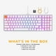 thumbnail image 3 of Glorious GMMK 2 Teclado mecánico 96 % prediseñado Switch lineal Fox, cableado Blanco (Reacondicionado), 3 of 5