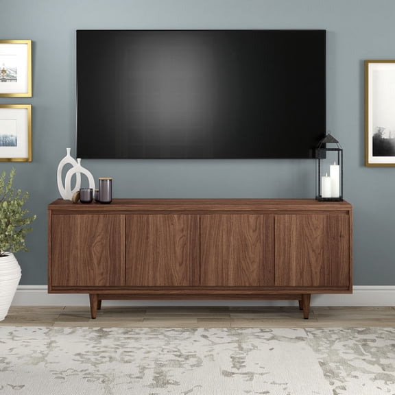 Aelin Rectangular TV Stand for TV's up to 75" in Satin Walnut