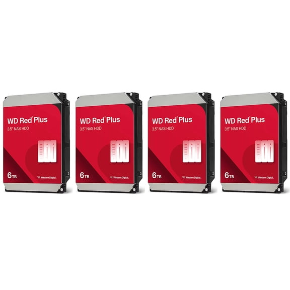 WD Red Plus 6TB 3.5" SATA III Internal NAS Hard Drive