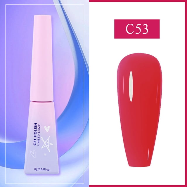 Esmalte de uñas con purpurina y efecto espejo, holográfico, rojo, base seca, capa superior para uñas de manos y pies, manicura francesa, 8 ml, extensión de uñas