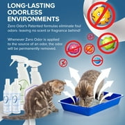 Zero Odor Cat Odor Eliminator Spray Kit with Litter Box Deodorizer Smell Remover