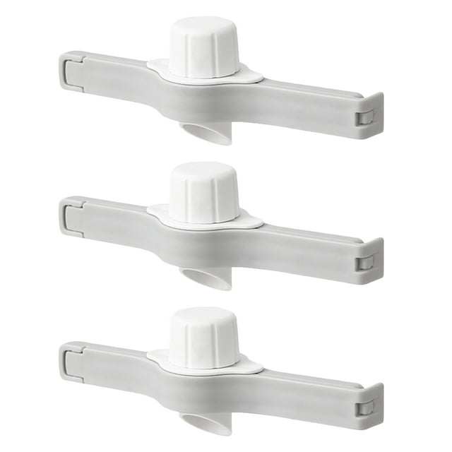 3Pcs Food Bag Sealing Clips Food Bag Seal Striping with Discharge Nozzle