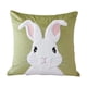 thumbnail image 2 of Uuiauoio Easter Pillow Covers Bunny Throw Pillow Covers 18 x 18 Inch Easter Decoration Rabbit Cushion Case for Bedroom Sofa Couch Easter Holiday Festivals Home Decor, 2 of 6