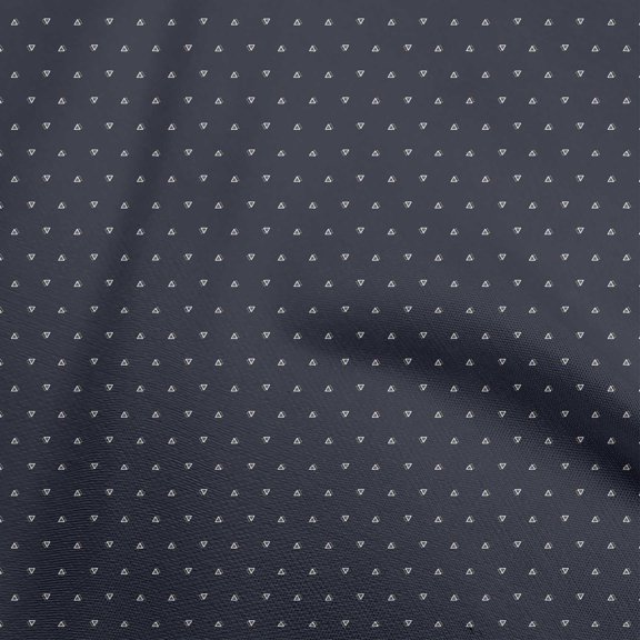 oneOone Cotton Cambric Navy Blue Fabric Geometric Fabric For Sewing Printed Craft Fabric By The Yard 42 Inch Wide