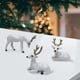 thumbnail image 4 of Figuras de ciervos en miniatura Adorno de ciervo Artesanía Modelo animal para la decoración del estante del gabinete del hogar BLESIY Figuras de ciervos, 4 of 8