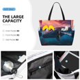 thumbnail image 4 of Rocae Sunshine Ocean Whale for Large Women's Waterproof Beach Bag Tote with 7 Pockets Pool Bag for Travel Gym Vacation, 4 of 6