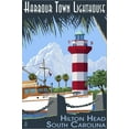 thumbnail image 2 of Art.com Hilton Head, South Carolina - Harbour Town Lighthouse Stretched Canvas Print Wall Art by Lantern Press, 12" x 18", 2 of 4