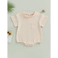 thumbnail image 2 of Bagilaanoe Newborn Baby Boy Girls Rompers Short Sleeve Bodysuits 6M 12M 18M 24M Infant Casual One Piece Short Jumpsuit, 2 of 8