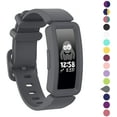 thumbnail image 3 of Compatible con Fitbit Ace 2 bandas para niños 6+, accesorios de pulsera de silicona suave correa de reloj correa de repuesto 3-negro + gris + blanco Jormftte LRWJ547-3, 3 of 7
