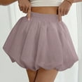 thumbnail image 4 of Delliss New Style Women's Sweet Lantern Short Skirt Mesh Puff Skirt, 4 of 9