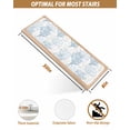 thumbnail image 4 of Stair Treads for Wooden Steps, Blue Grey Coral Coastal Peel and Stick Stair Treads with Adhesive, Summer Beach Seaside Nautical Non Slip Indoor Stairs Runner Rugs Mats for Elders Dogs 8"x30"10PCS, 4 of 7