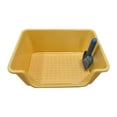 thumbnail image 3 of Milaget Cat Litter Box Cats Litter Basin with High Sides Large Capacity Lowered Front Yellow, 3 of 9